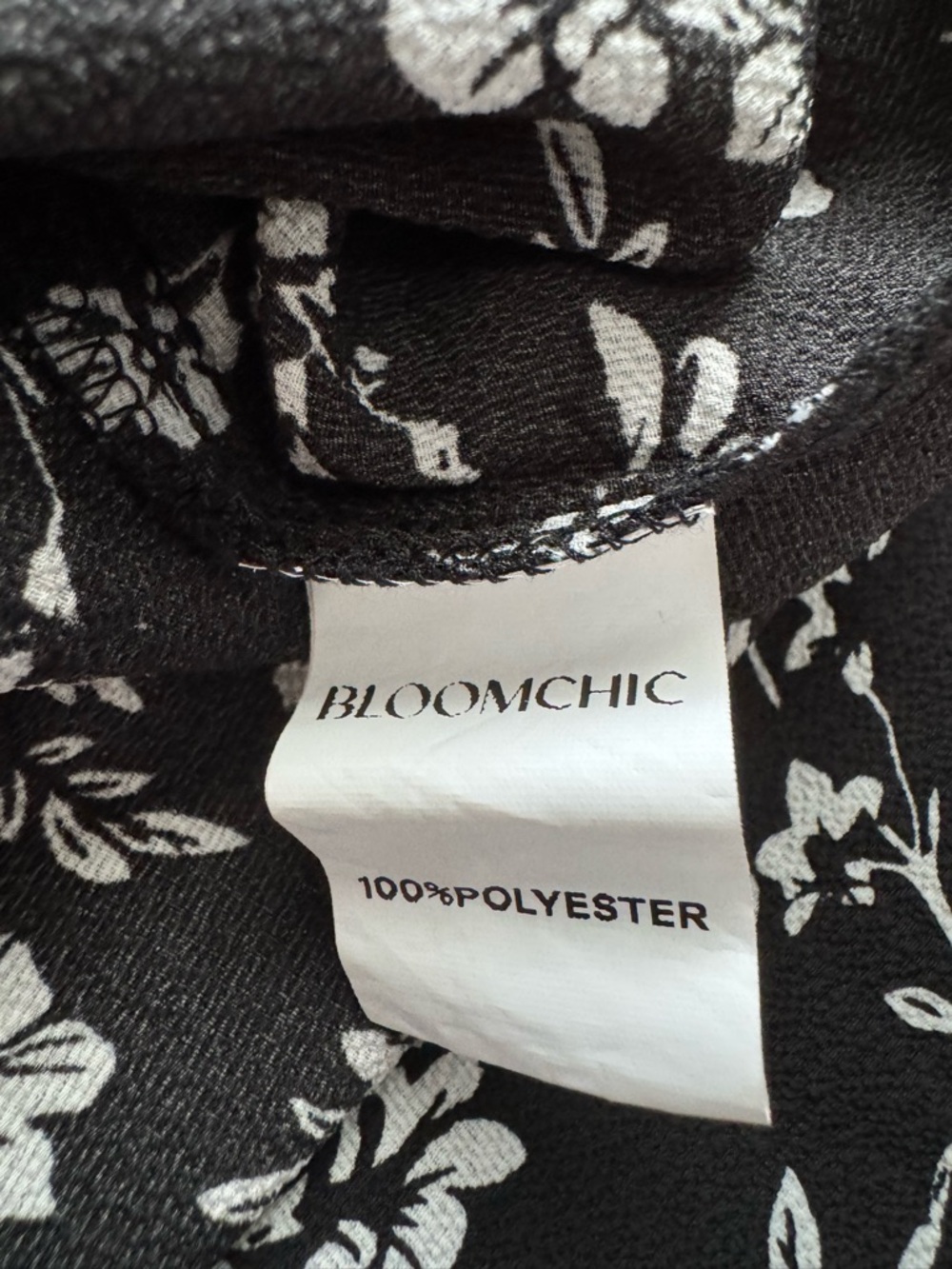 BloomChic Black and White Floral Dress - Picture 5 of 6